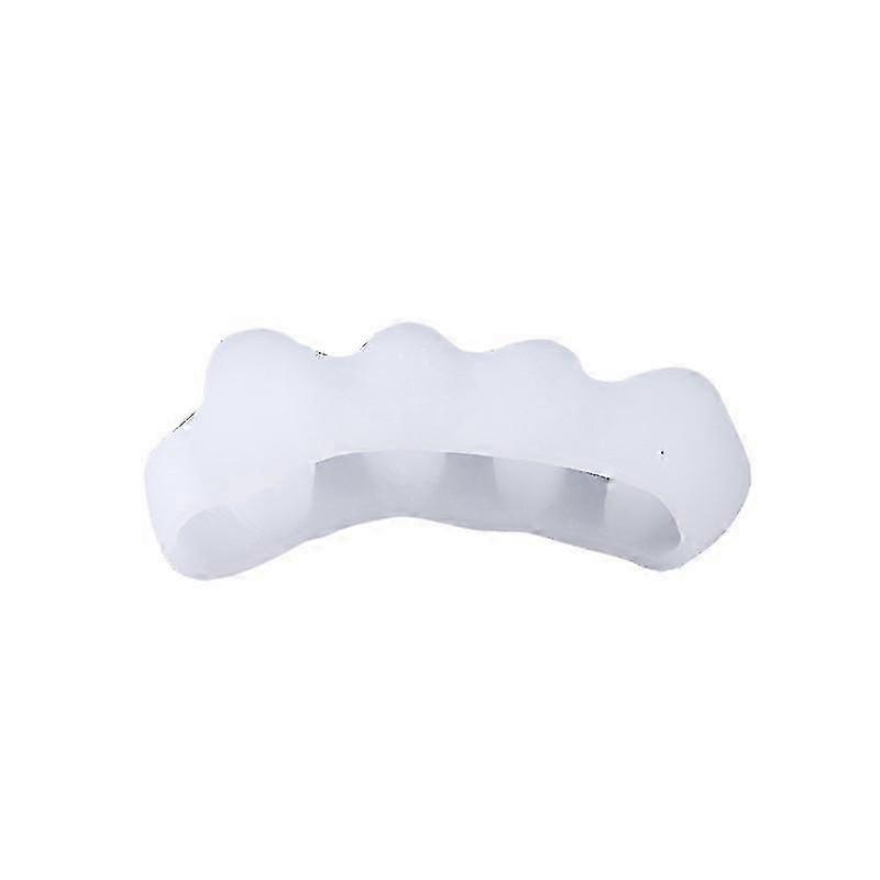 White Silicone Toe Separator for Bunion Relief, Overlapping, Curled, Hammer & Claw Toe Corrector