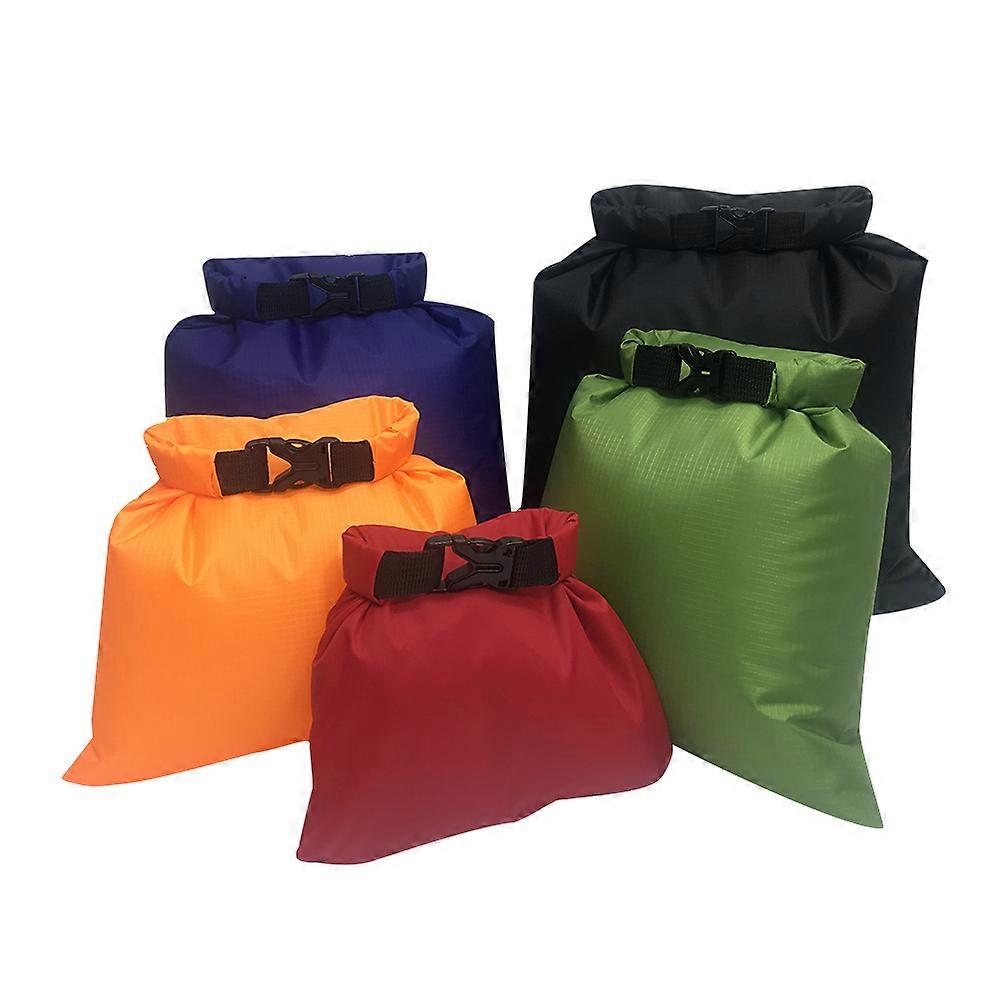5pcs Random Color Drifting Bag Portable Dry Storage Pouch for Camping Boating Kayaking Rafting Phones Documents Food