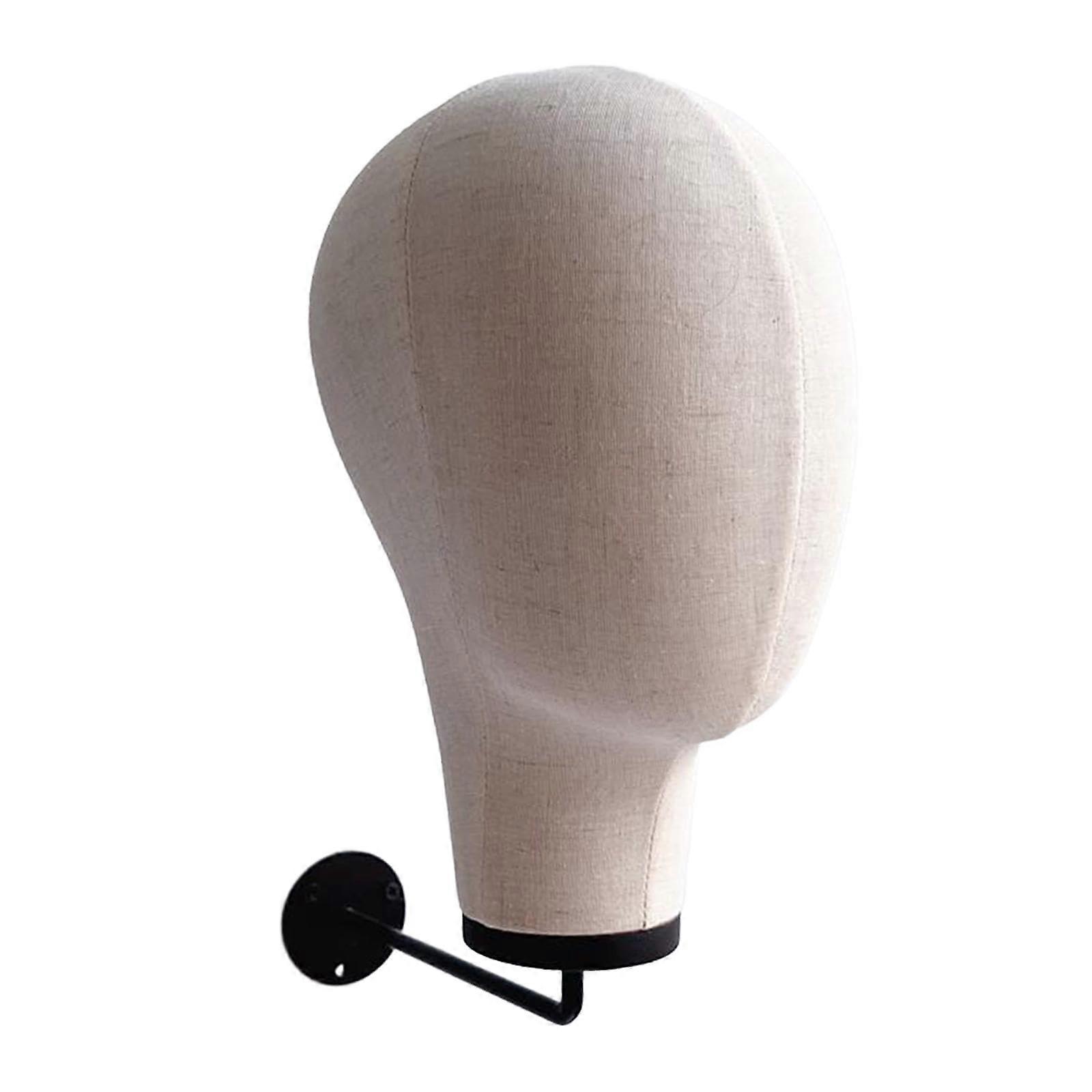 Mannequin Head Wall Mount for Wigs, Hats, and Caps - Adjustable Size, Durable Materials, Ideal for Salon or Home Use