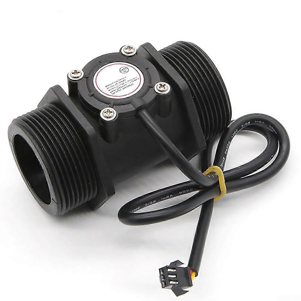 G1-1/2 DN40 Water Flow Meter Hall Effect Turbine Sensor 5-150L/min DC 3.5-24V Nylon for Petrochemical & Irrigation