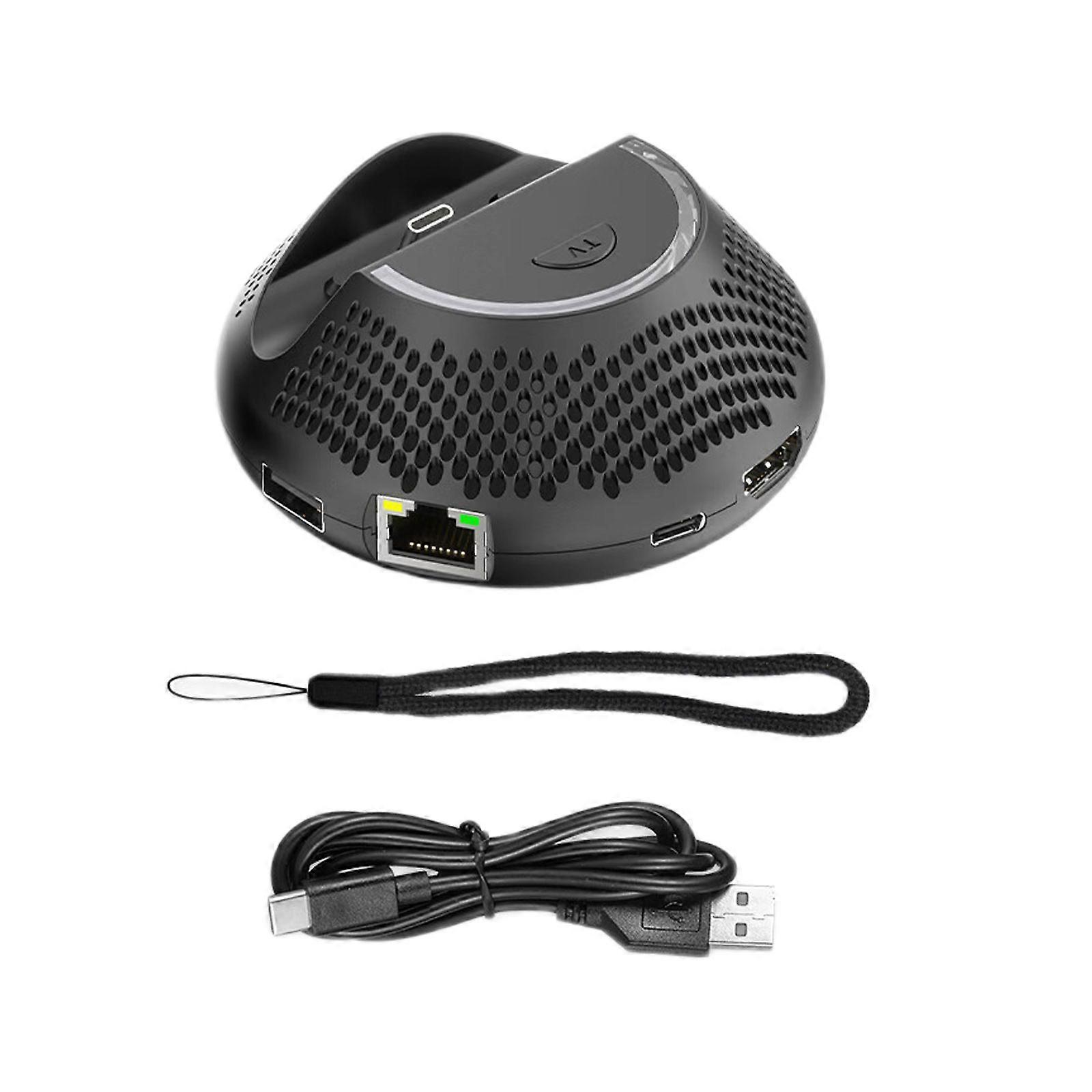 5 in 1 TV Dock Station Multifunction Game Accessories for NS2 with 4K Output TV Converter Station Multicolor