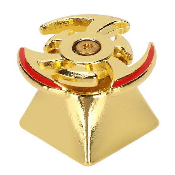 Rotating metal key knob with ergonomic design for mechanical keyboards in gold