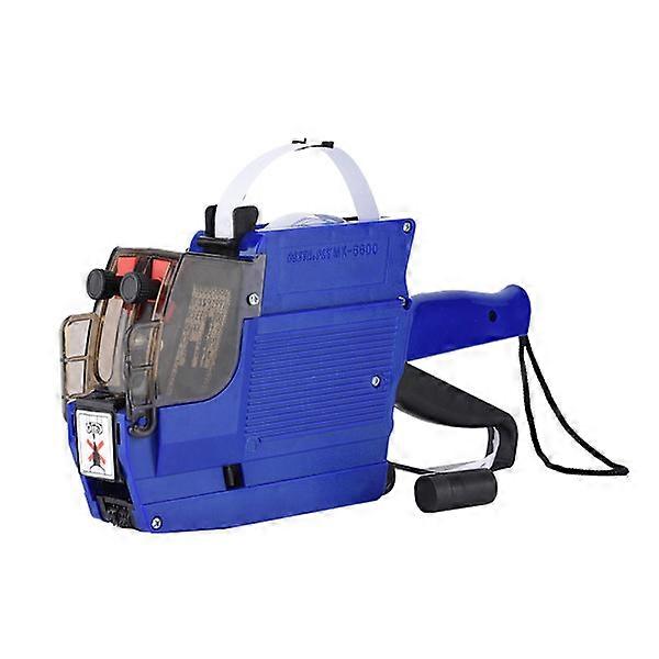 10-Digit Double Row Price Tag Gun Labeling Machine Handheld Price Gun Tool Machine for Supermarket Blue