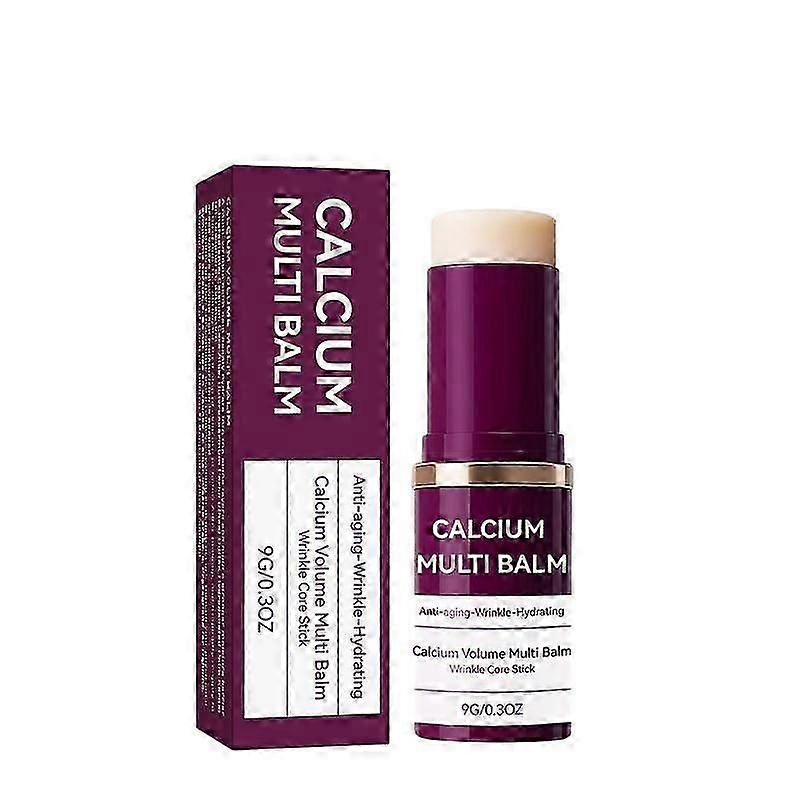 Calcium Volume Multi Balm, Calcium Multi Balm, Anti Wrinkle Core Stick, Collagen Moisturing Stick for Anti-aging & Hydrating, Firming Sagging Skin, Su