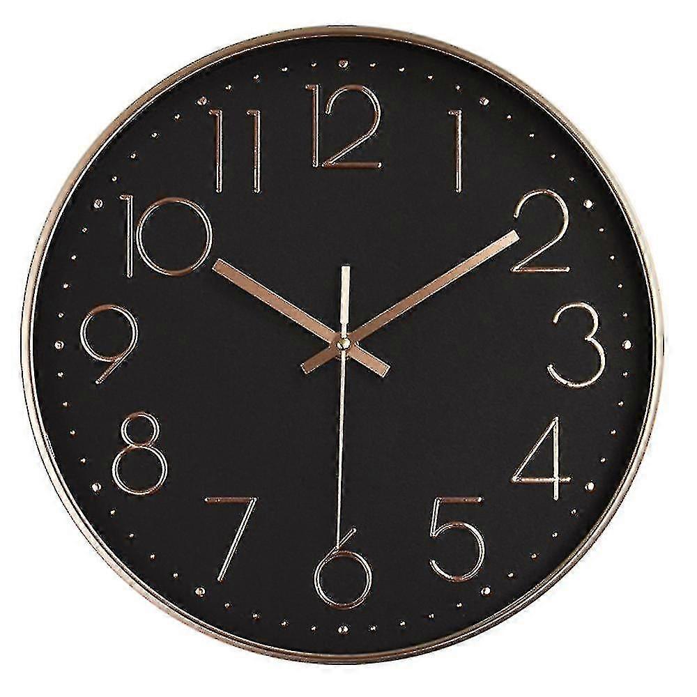 Quartz Round Wall Clock, 20cm, 1 Piece, Silent and Easy to Read