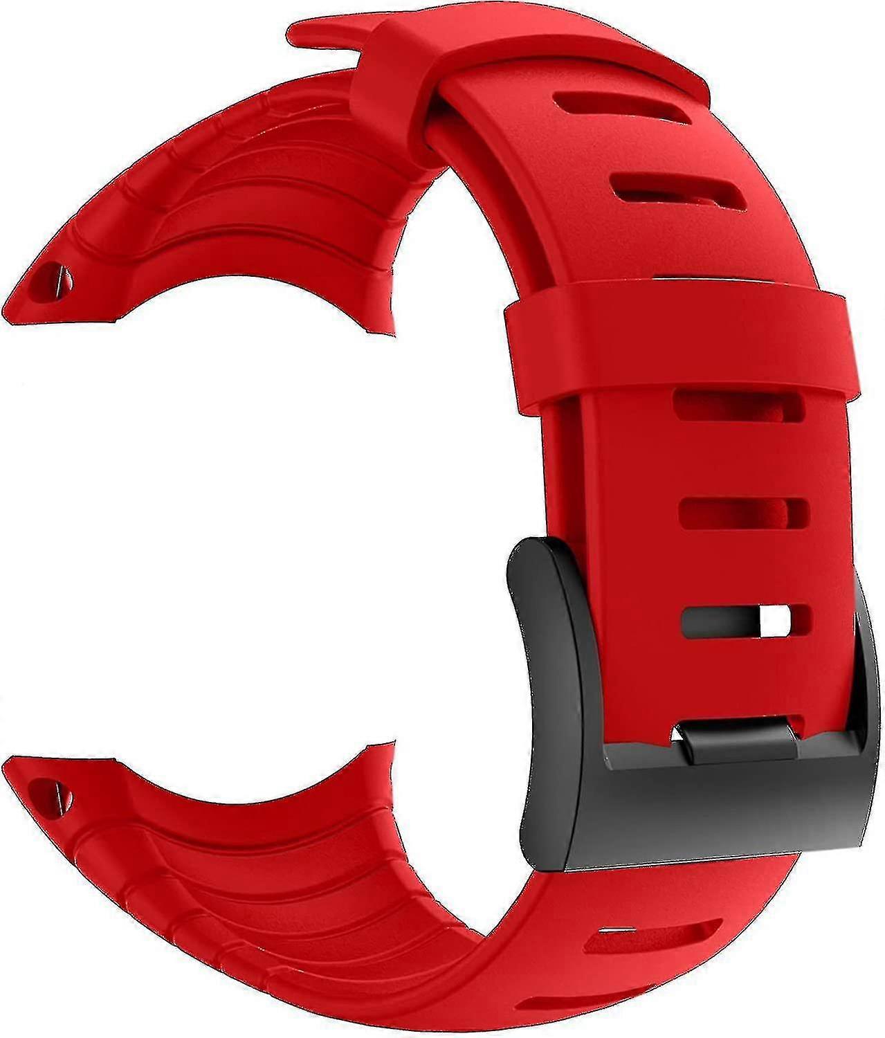 Rubber watch strap, suitable for Suunto Core SS014993000 etc., comfortable to wear