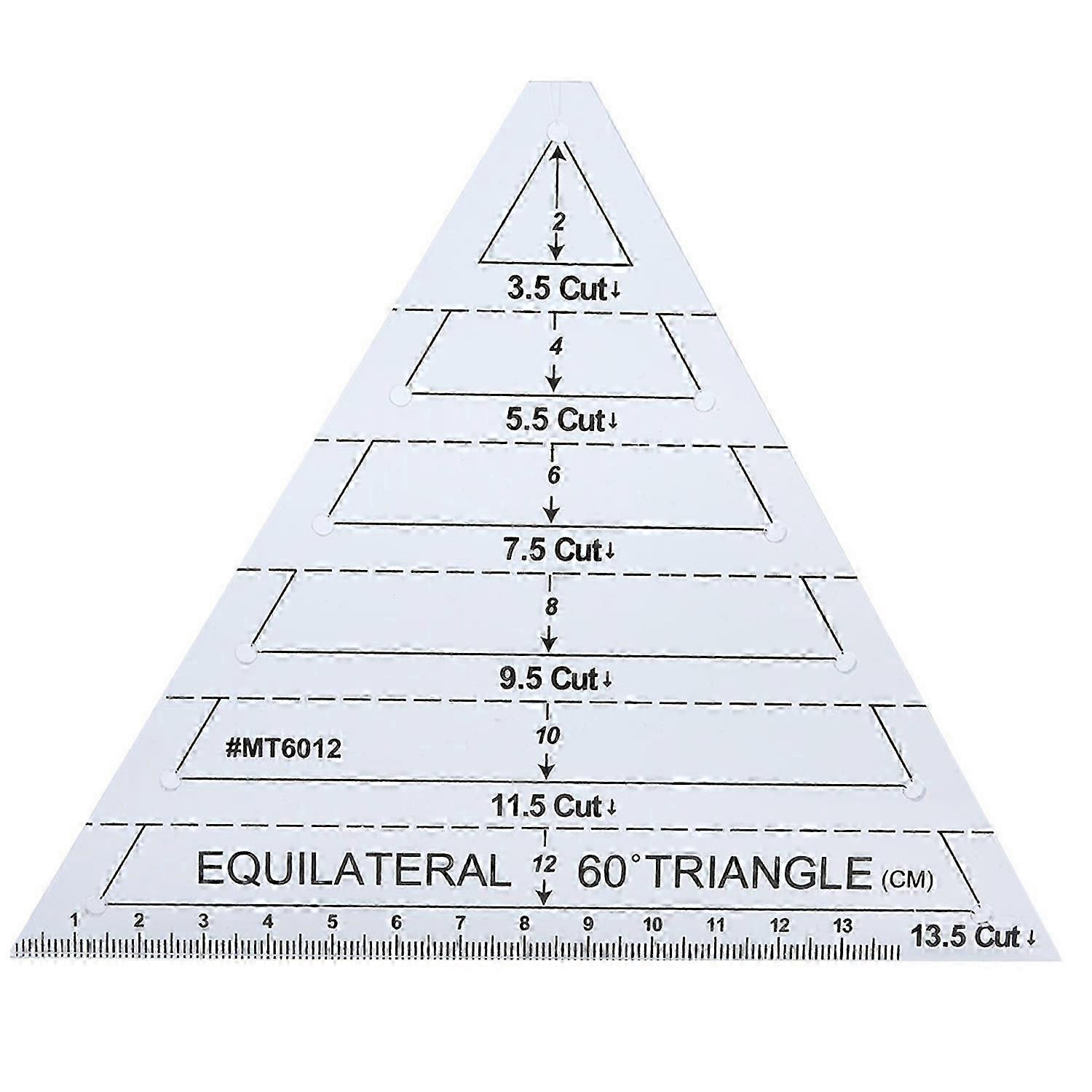 Acrylic Triangle High Transparency Original Scale Tailor maker Ruler for Quilting