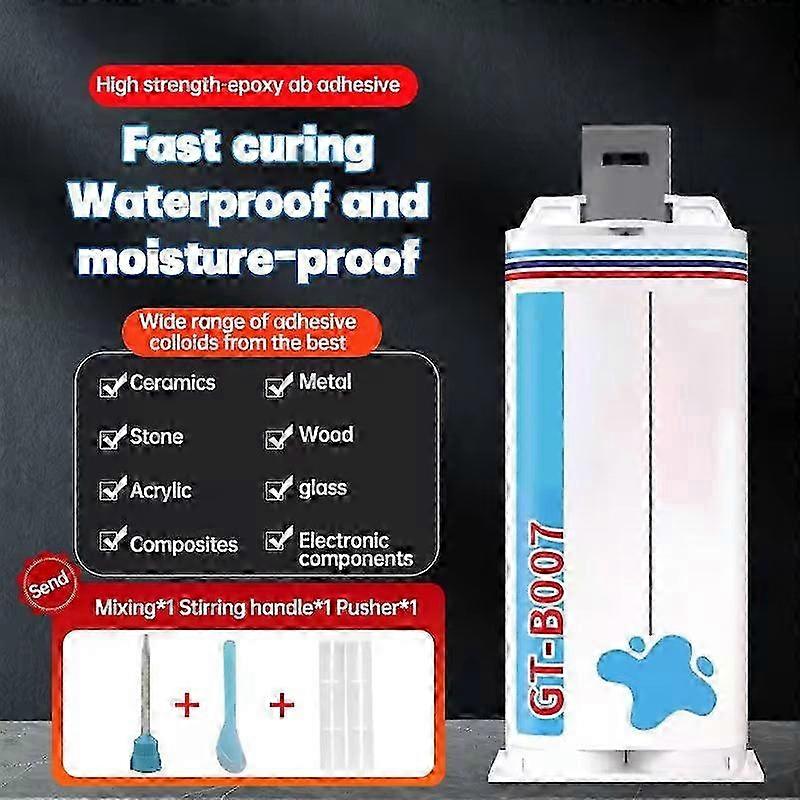 2025 Clear Epoxy Resin Glue Transparent Metal Iron Super Glue Universal Ceramic Wood Multifunctional Fast-drying Plastic Glue 50ml PU5004