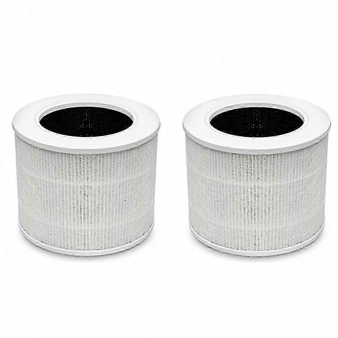 2Pcs H13 HEPA Filter for Air Purifier Core Mini, 3-in-1 Activated Carbon Replacement Filter