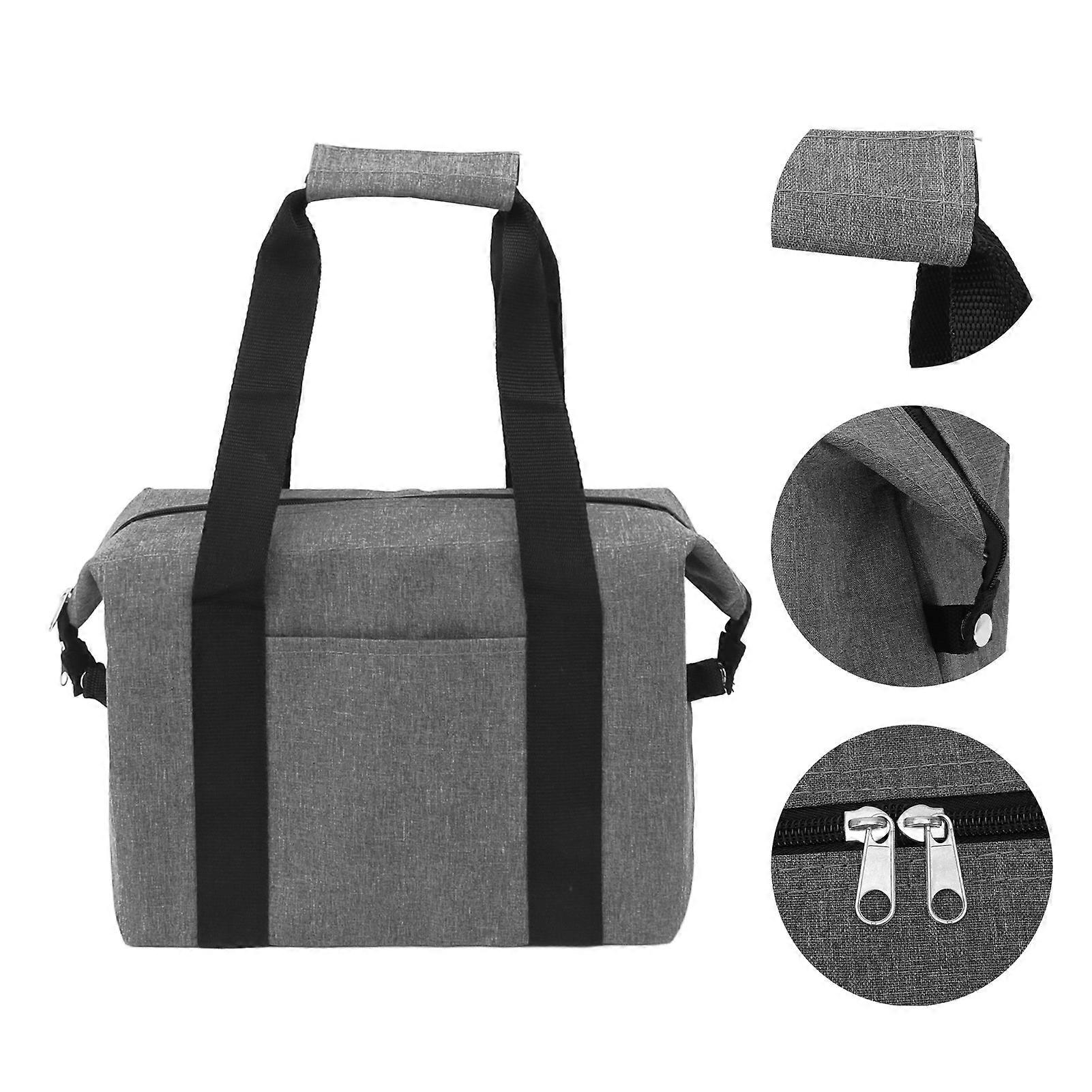 Camping Cooler Bag 10L Leakproof Foldable Thermal Insulation Grey