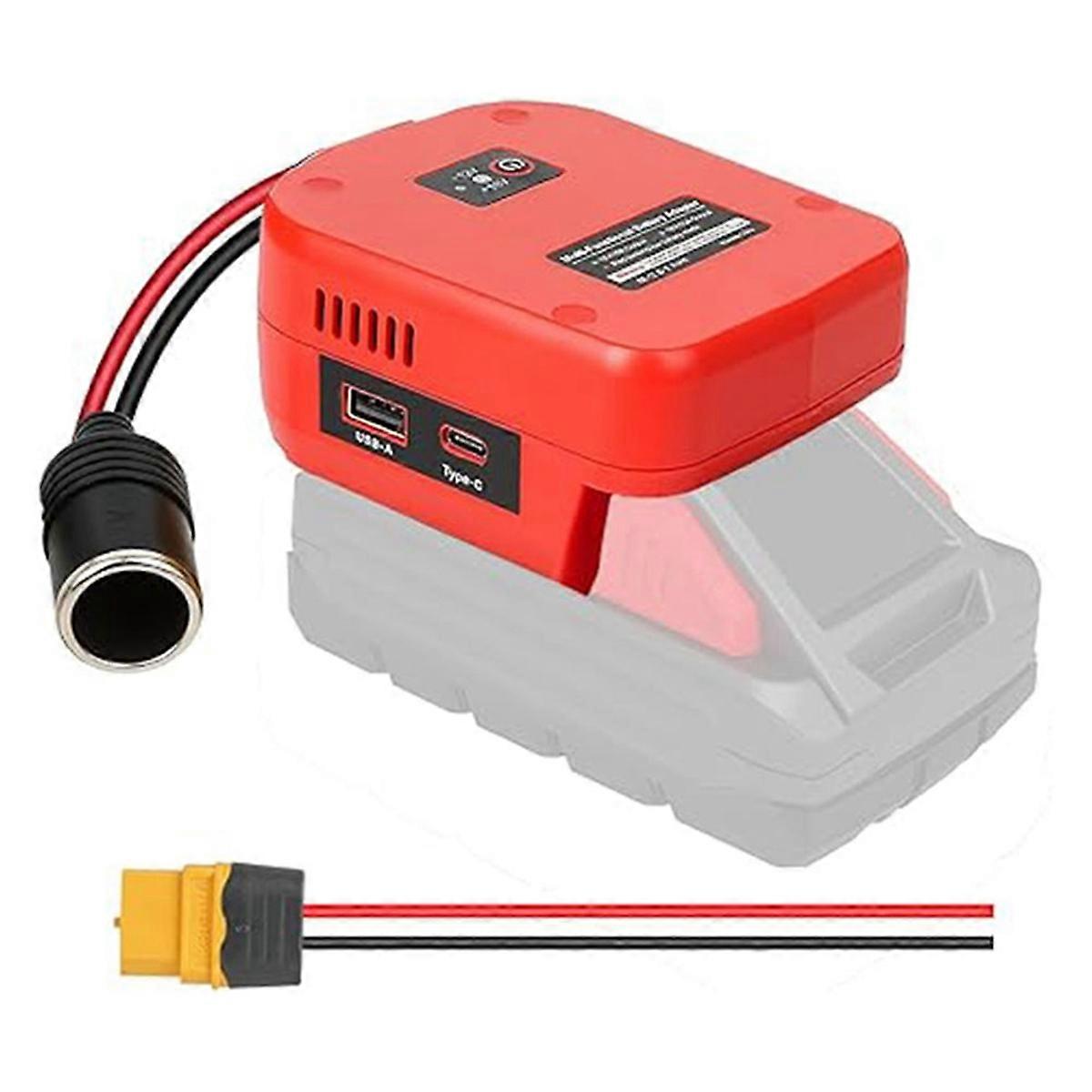 2 in 1 Buck Converter for 18V to 12V Converter for Car Refrigerator Toy Car Power Wheel Red