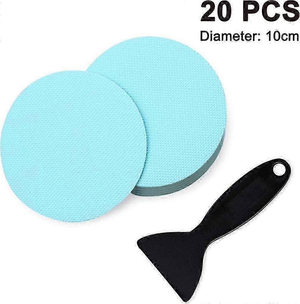 20-Pack Anti-Slip Stickers with Plastic Scraper Tool