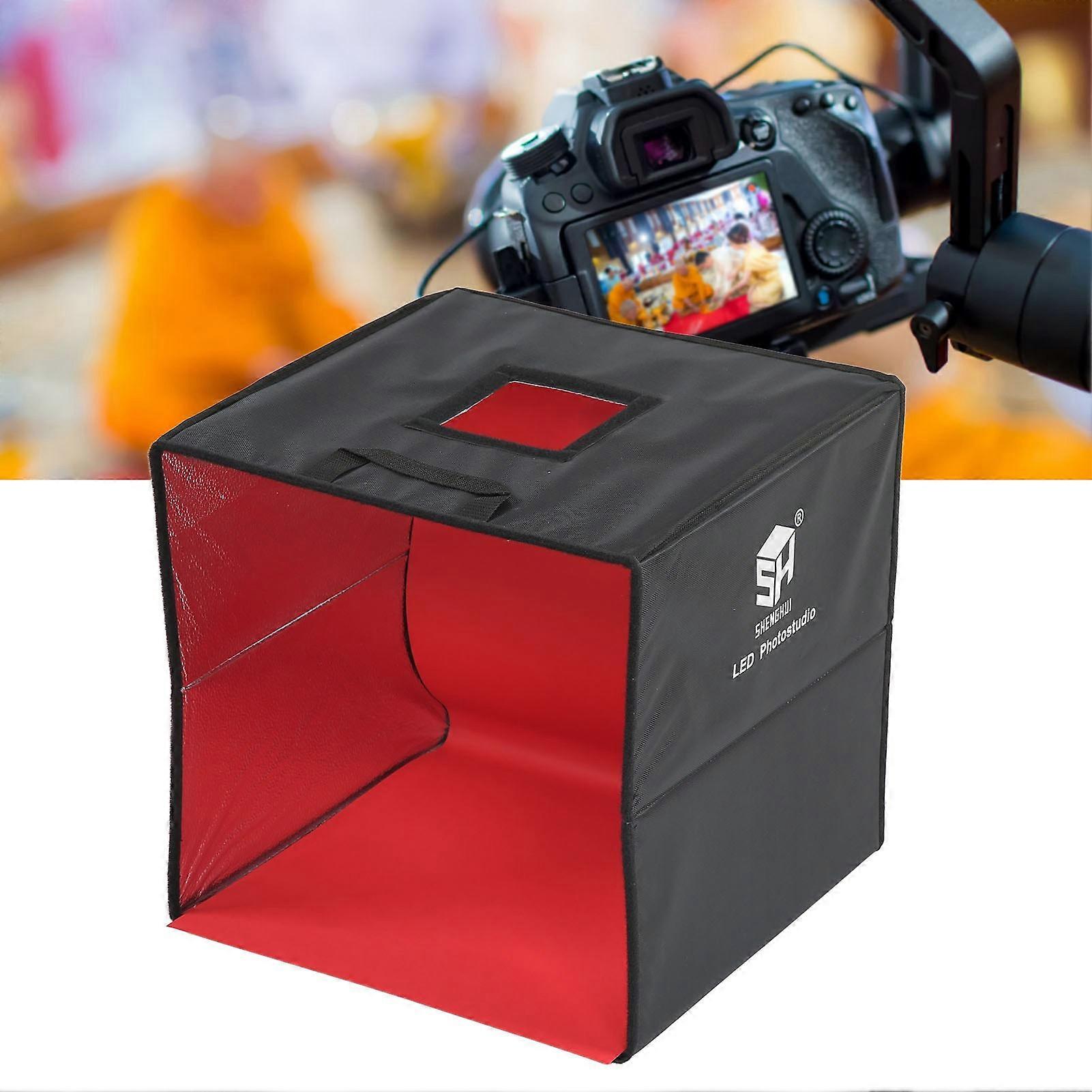 Mini Faltbare Fotostudio-Box 40cm USB LED-Licht mit Hintergrund