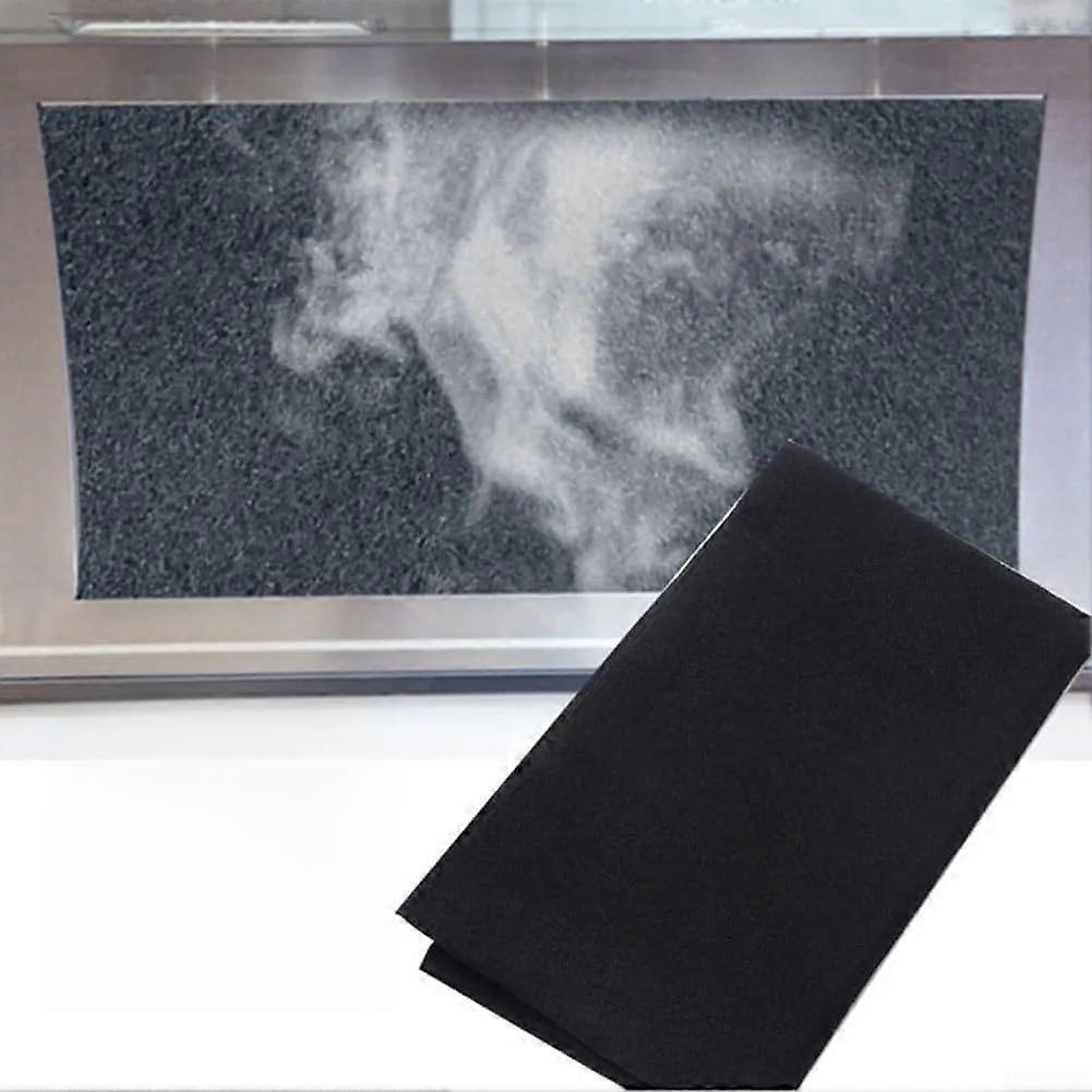 Activated Carbon Air Filter Cotton For Air Conditioners And Range Hoods Cut To Size 30x40cm 3mm Thick Black Fiber Material