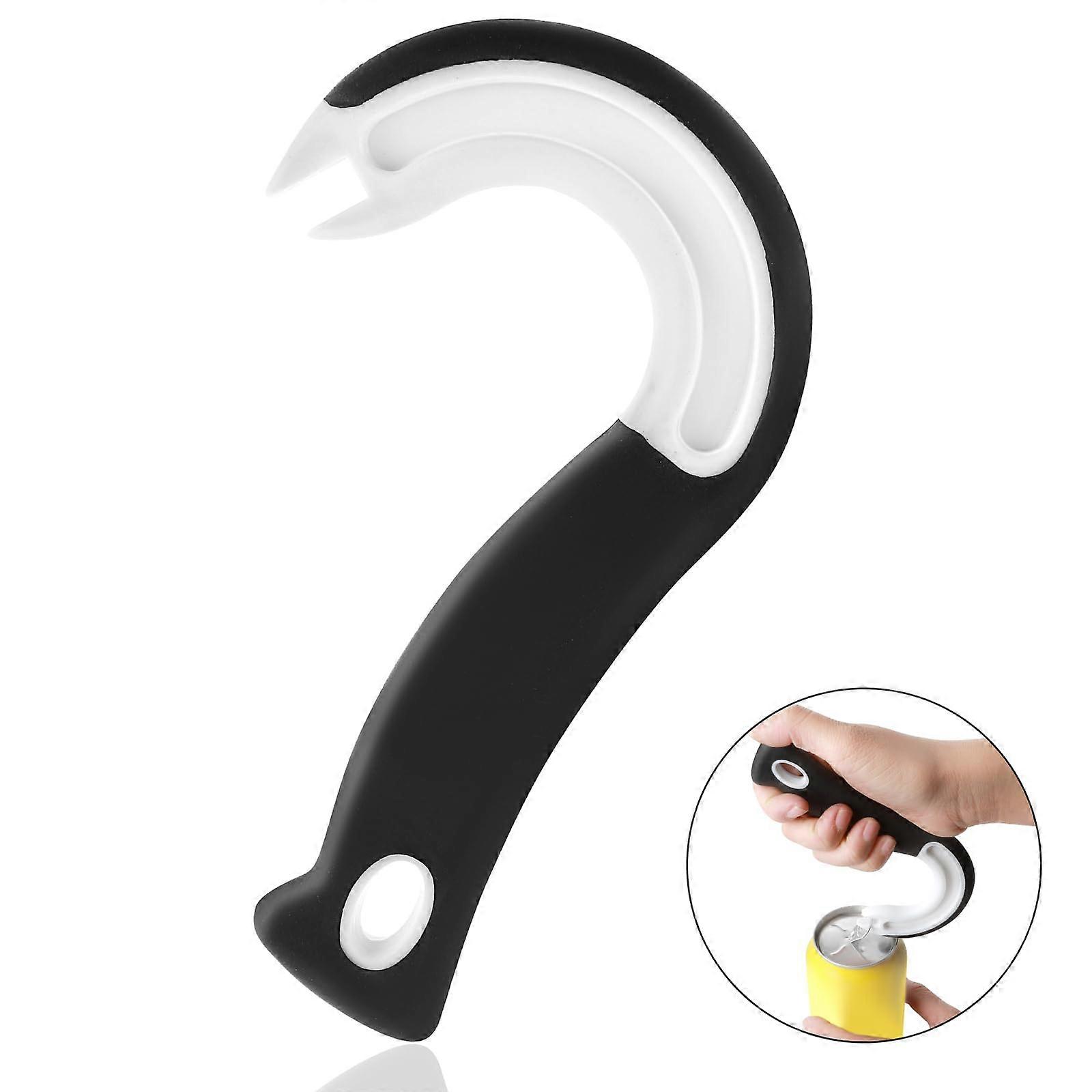 Ring Pull Can Opener Ergonomic J Shaped Tin Opener Jar Opener For Arthritis Hands Kitchen Aid