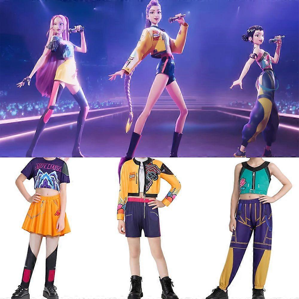 KPop デーモンハンターズ ルミ コスプレコスチューム ミラゾーイ ハロウィンカーニバル衣装