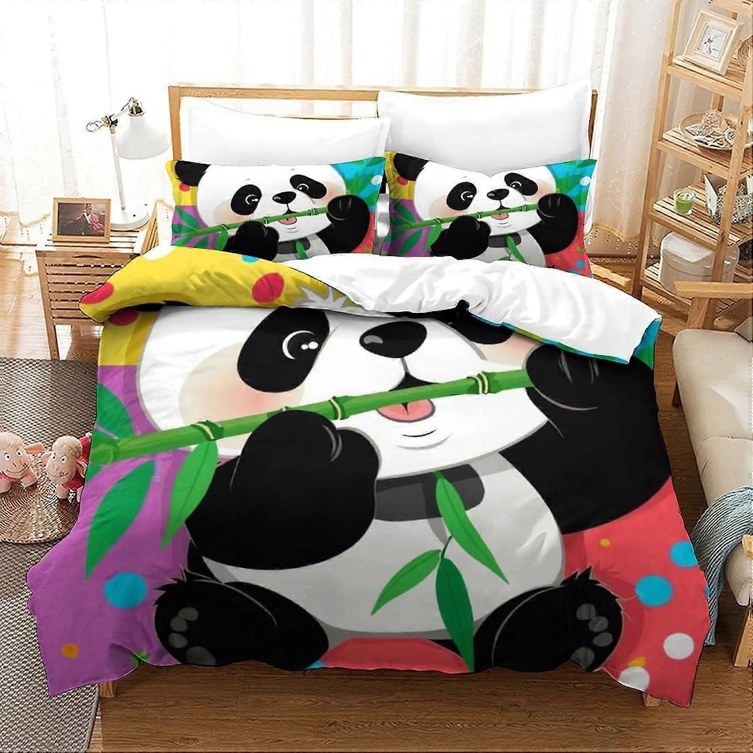 Cartoon 3D Three-dimensional Digital Print Duvet Cover Bedding, 3 Piece Set Piece Quilt Cover Piece Matching Pillowcase with Zipper Closure Soft Micro