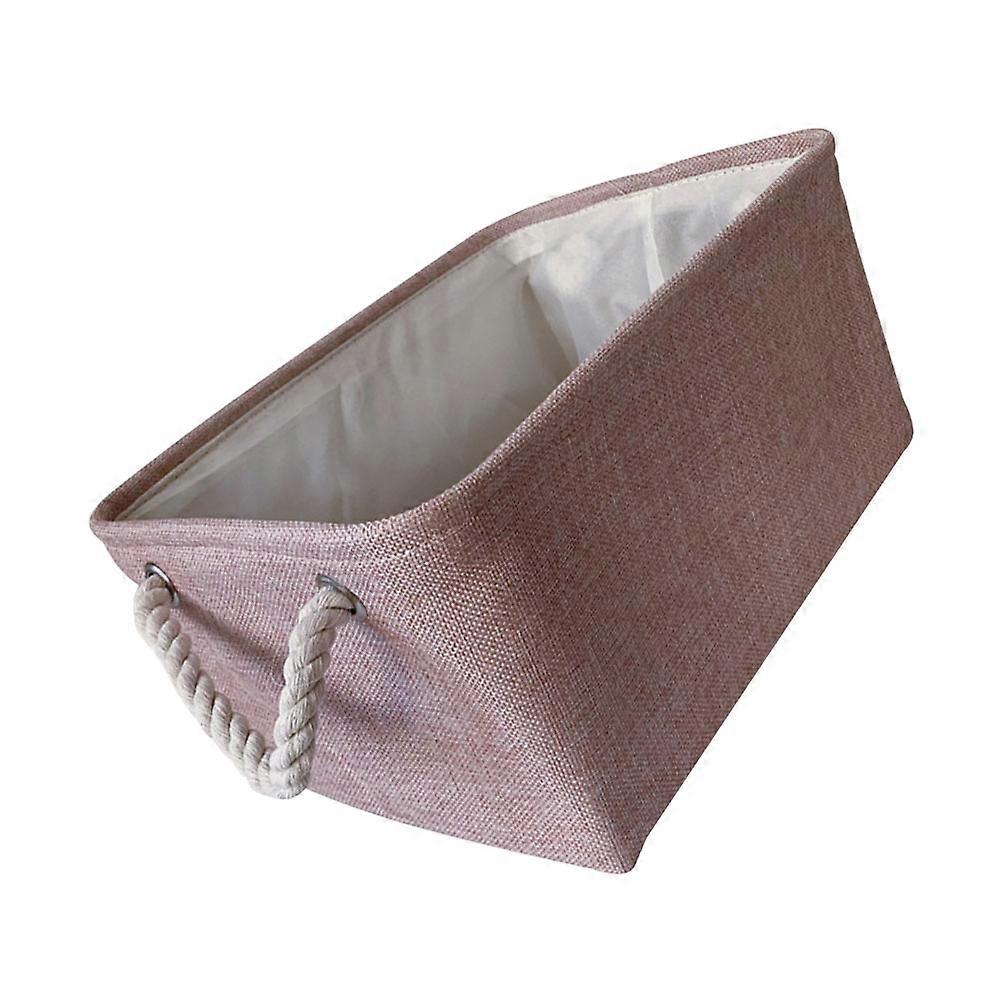 Home Storage Basket Fabric Pink for Storage Use 1Pcs Sundries Box