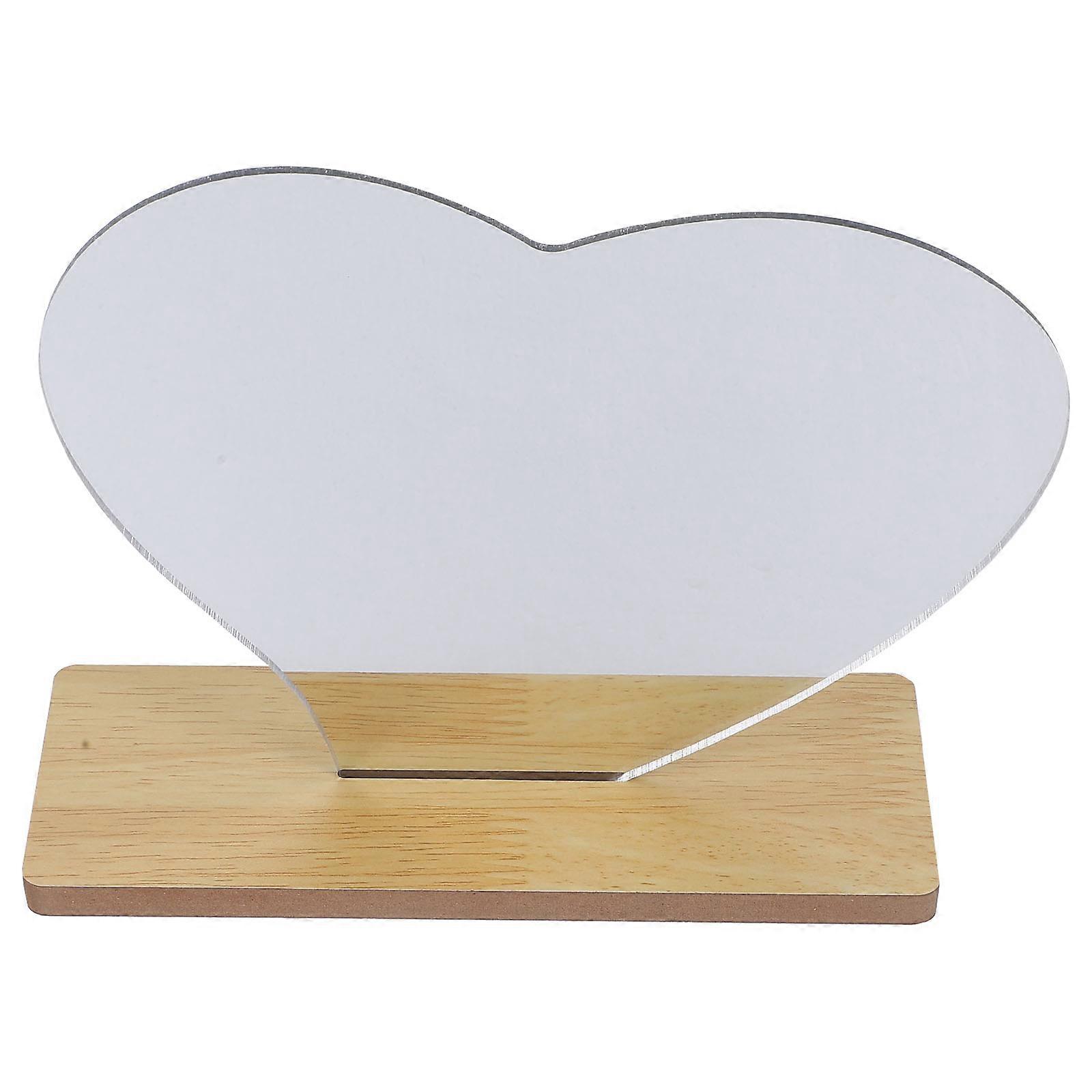 Desktop Vanity Mirror Wooden Base Desk Mirror for Makeup 3Pcs Pack