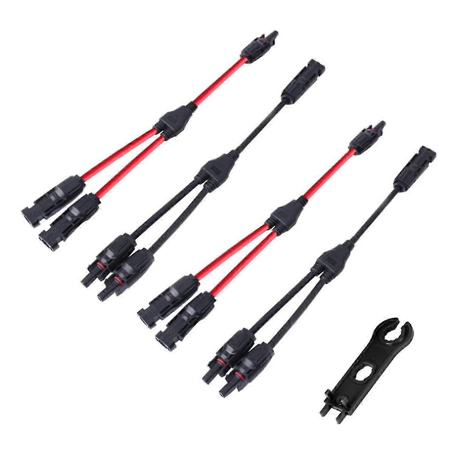 Y Branch Plug 1 to 2 Parallel Connection Solar Connector Photovoltaic Panel Adaptor of Battery Plate