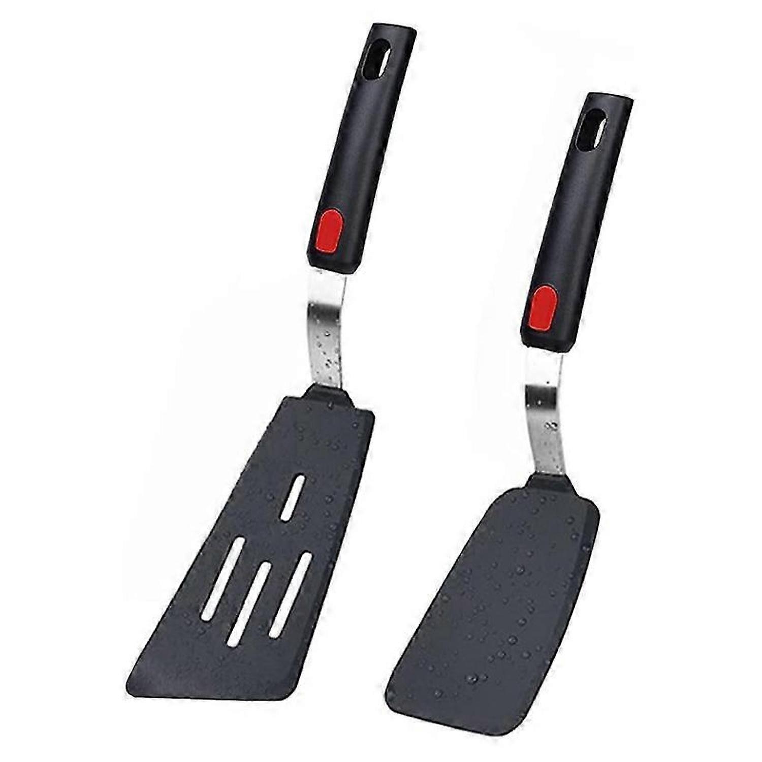 Silicone Spatula Set of 2, 600°F Heat Cooking Spatulas for Nonstick Cookware, Kitchen Utensils Use S