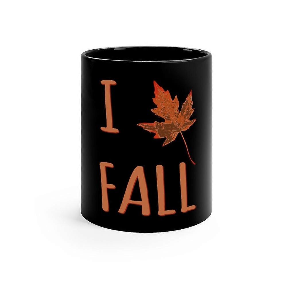 I Love Fall 11oz Black Mug