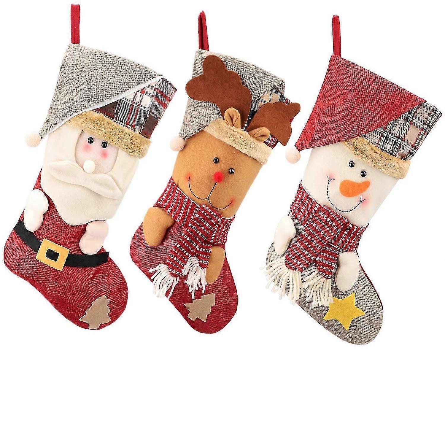 Bas de Noël 3 set 48cm