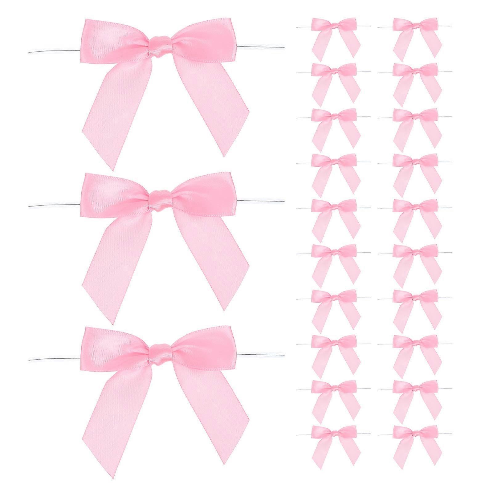 Small Bows Diy Friendly Secure And Reliable Elegant Design Pink 50Pcs