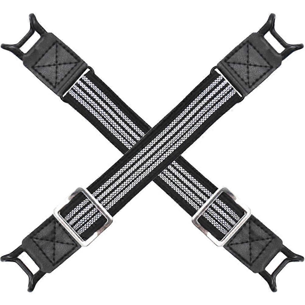 Car Tissue Holder Straps for Fixing 8Pcs Elastic Napkin Holders in Black