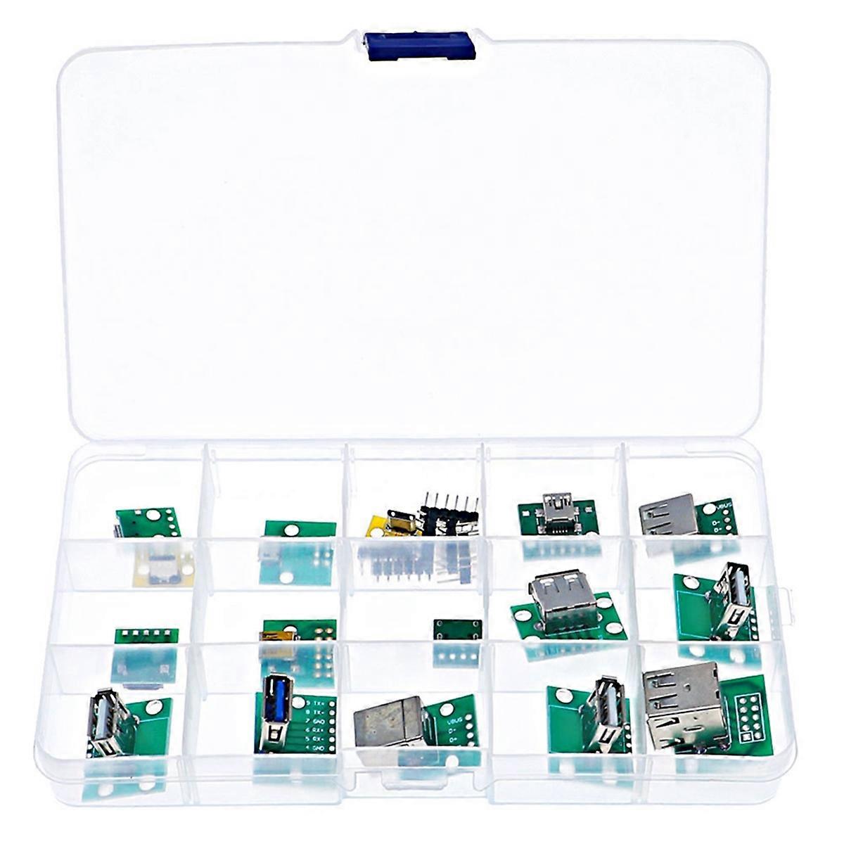 Mini USB to DIP Connector with PCB Board