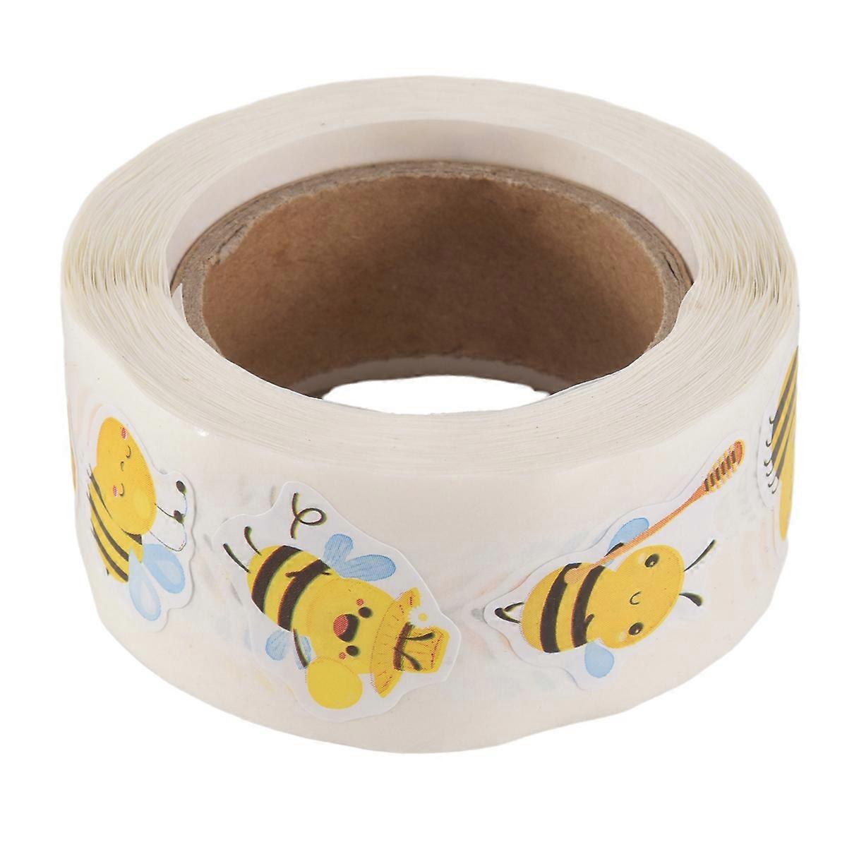Bee Stickers Roll - 500 Pcs Cute Bee Kindergarten Stickers