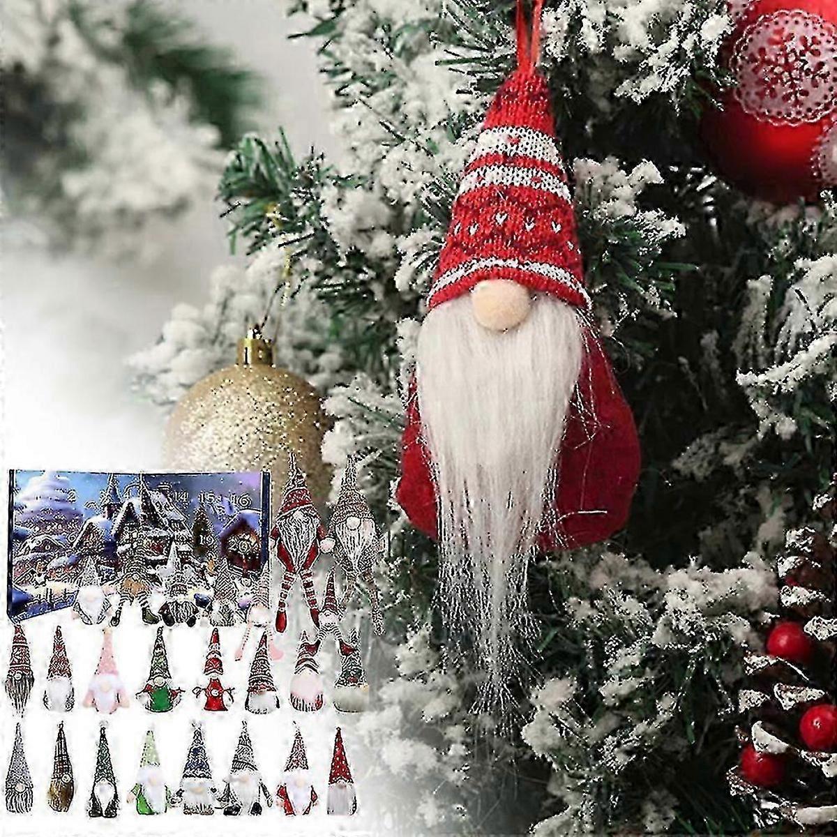 2025 Christmas Advent Calendar with 24 Gnome,Christmas Advent Calendar with 24 Collectible Gnome Doll