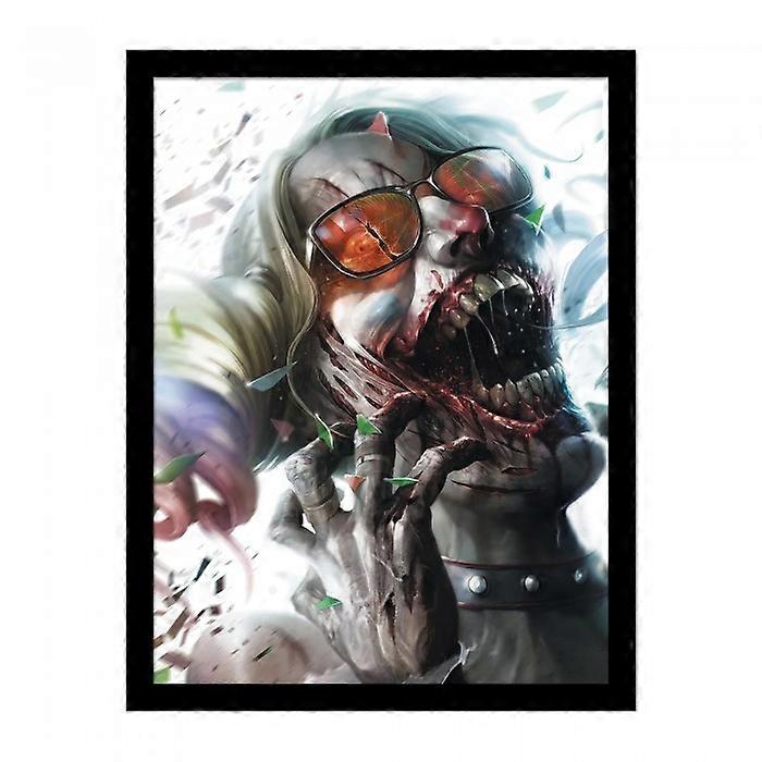 DC Comics Harley Quinn Zombie Framed Poster