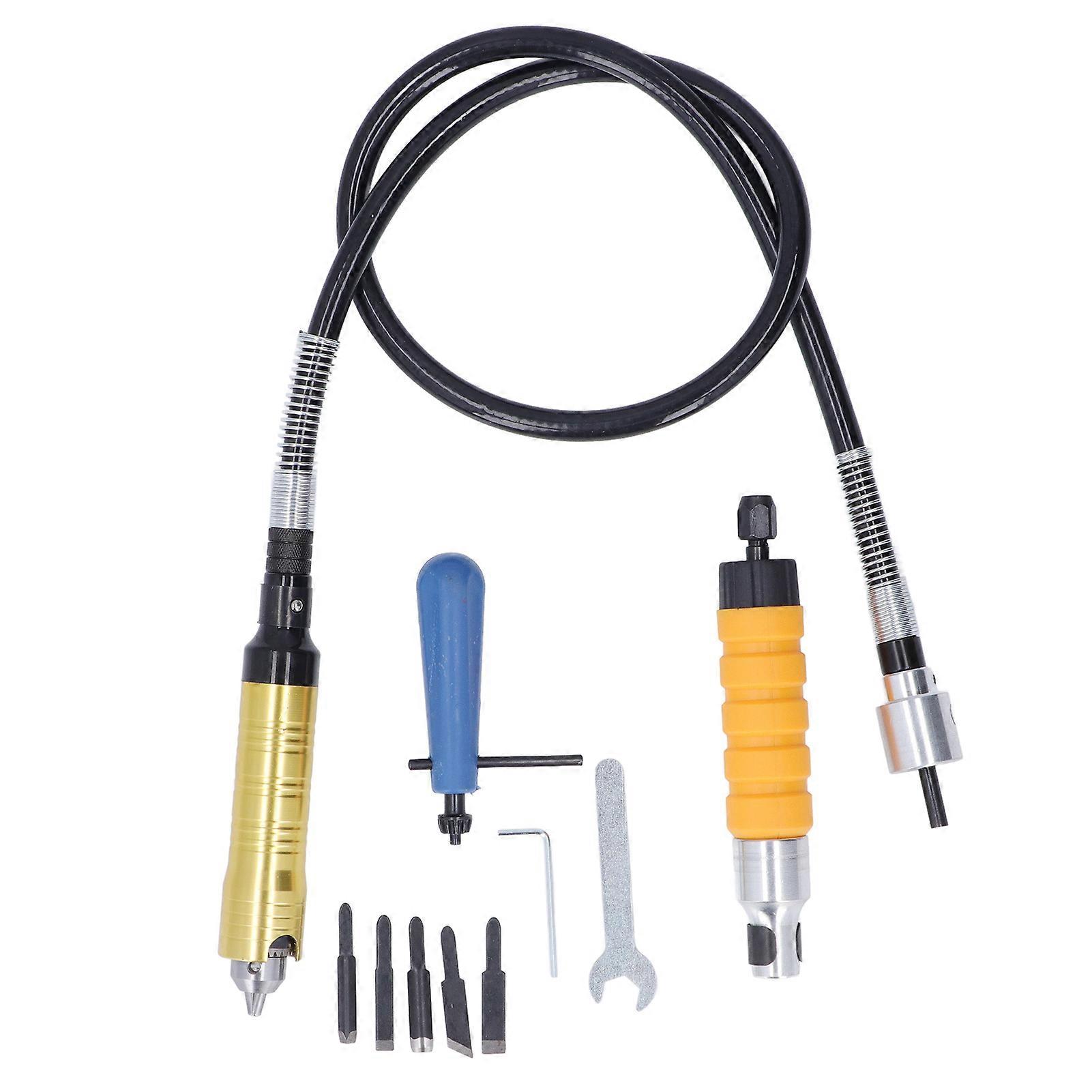 Adaptateur d'arbre flexible, 10 pièces, extension flexible, mandrin, clé pour convertisseur de perceuse électrique