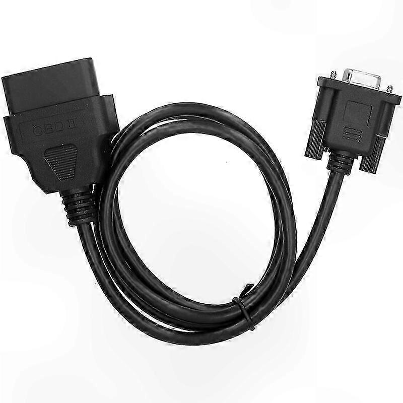 RS232 DB9 to OBD2 Diagnostic Cable Adapter for Vehicle Scanners 1.5m Connection