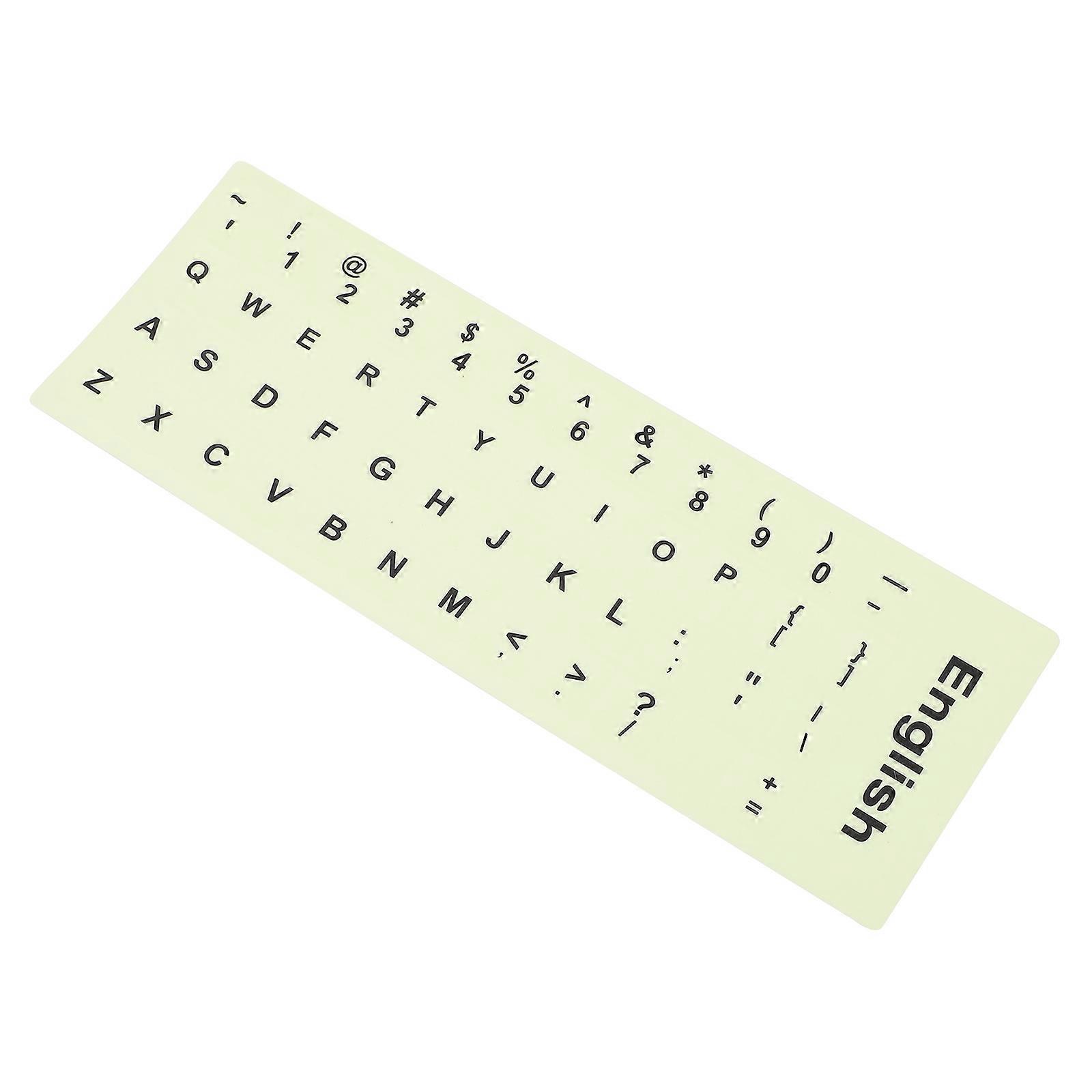 Glow in The Dark Keyboard Sticker for Office Use 2 Sheets