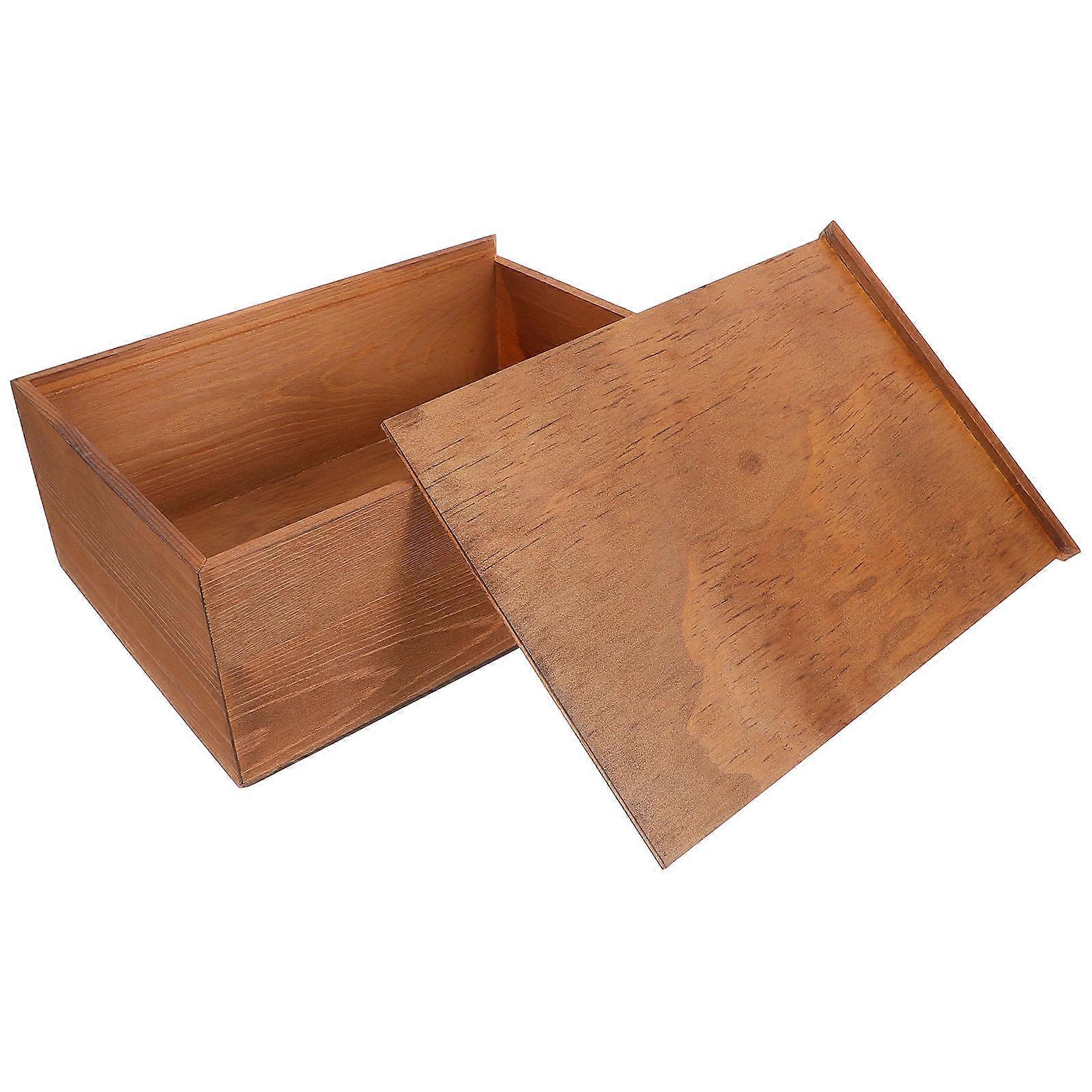 Decorative Wooden Storage Box for Jewelry Use 3Pcs Vintage Retro Style Chest