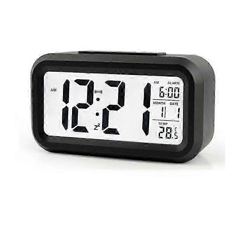 Rechargeable Electronic Digital Clock with Loud Sound Night Light Temperture