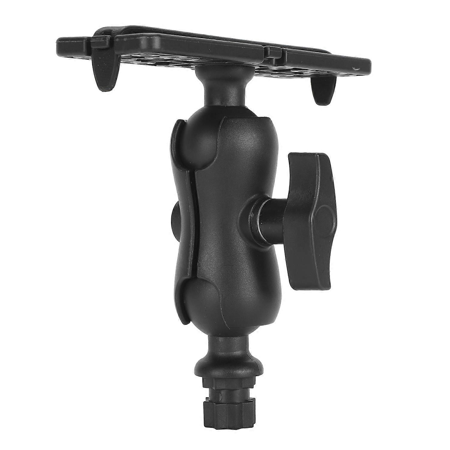 Feature:
1. UNIVERSAL COMPATIBILITY: The fish finder mount features a flat surface design with a hex