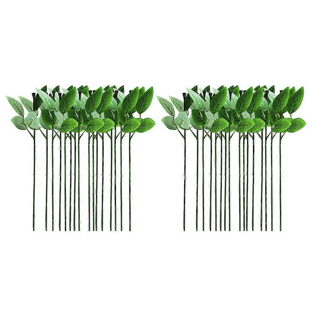 Floral Stem Wire Artificial Rose Stems for DIY Projects 160Pcs