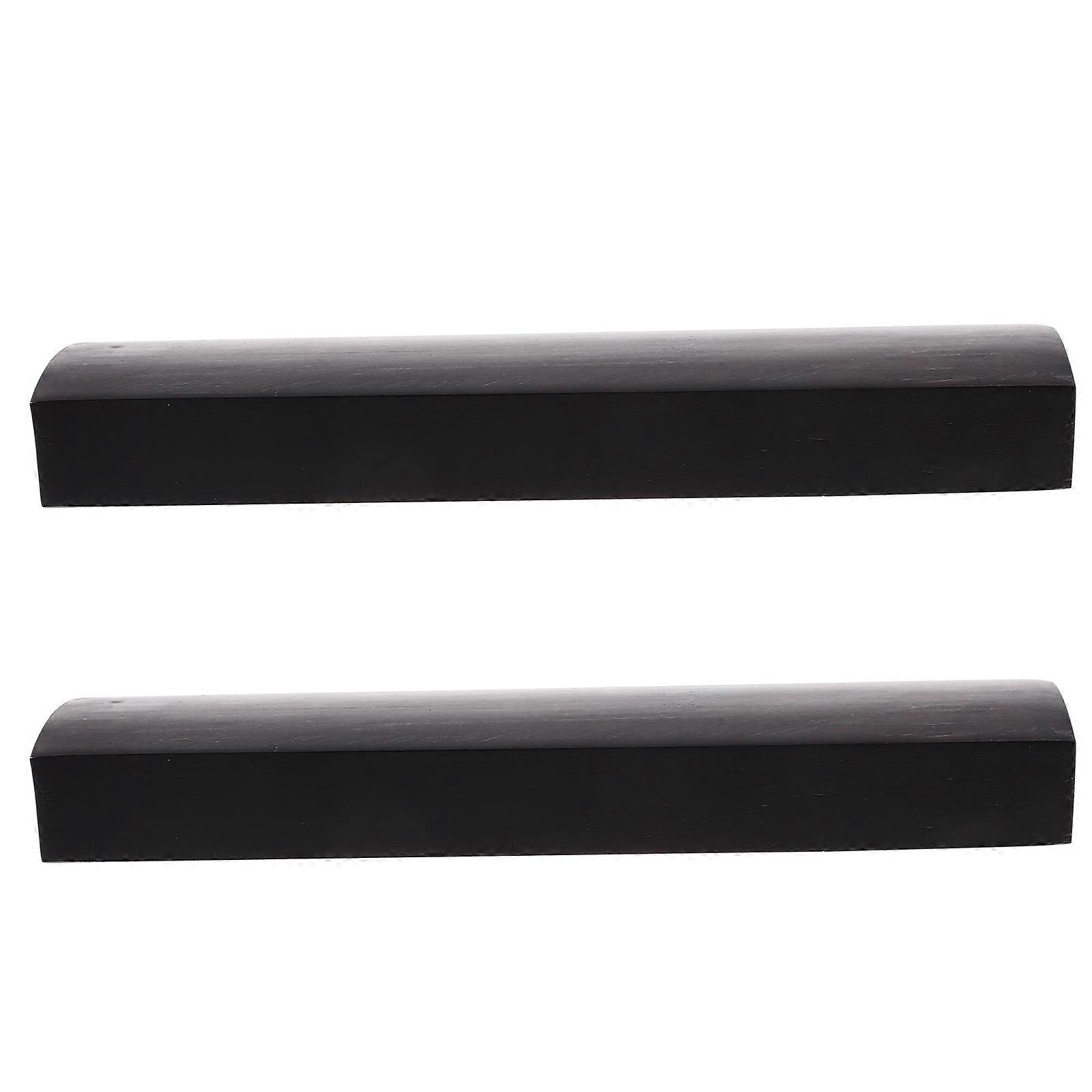 Rectangular Wooden Paperweight For Office Use 3Pcs Designed For Calligraphy Practice Durable Material Black Color