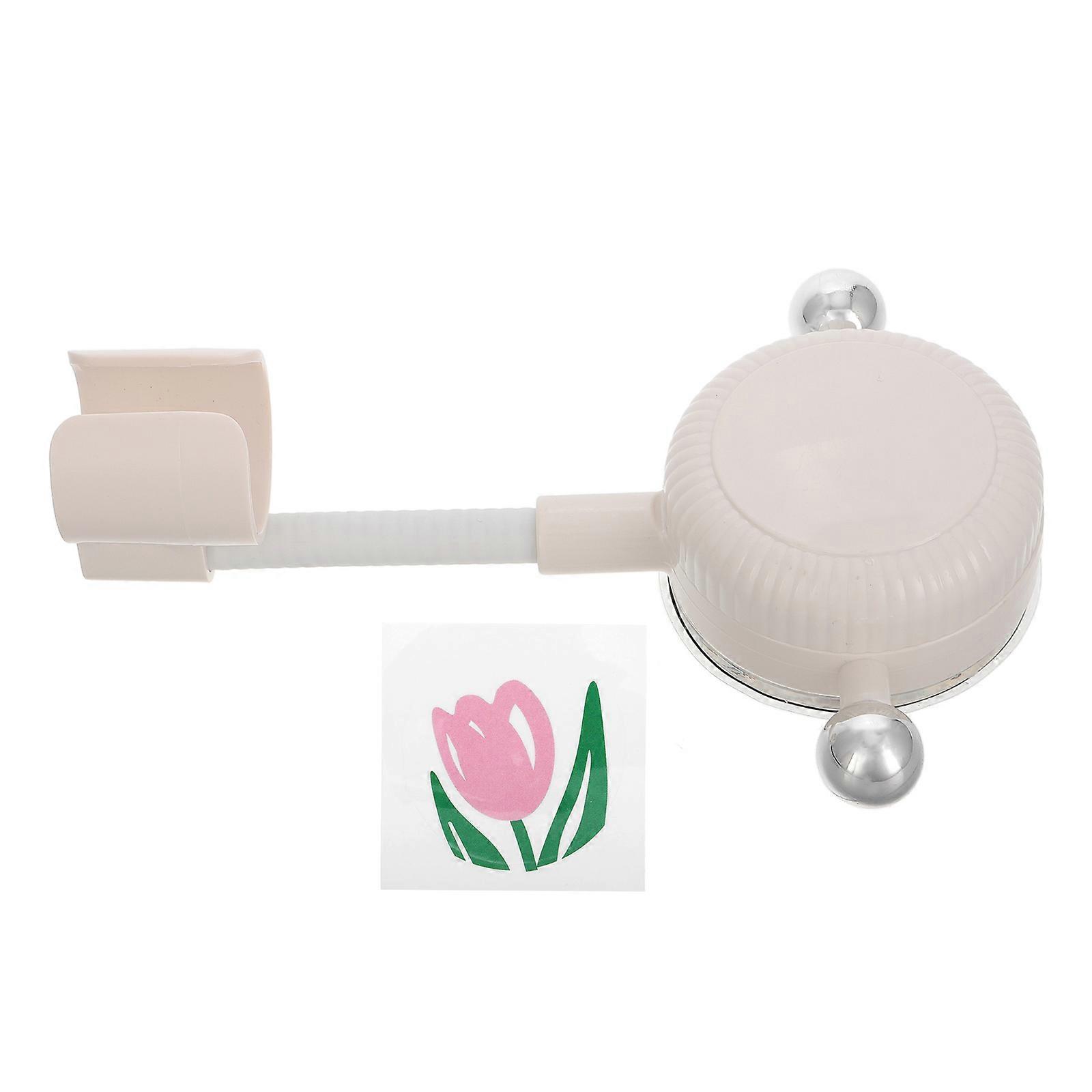 Adjustable Suction Cup Shower Holder 4Pcs Durable Use Child Friendly Bathroom White