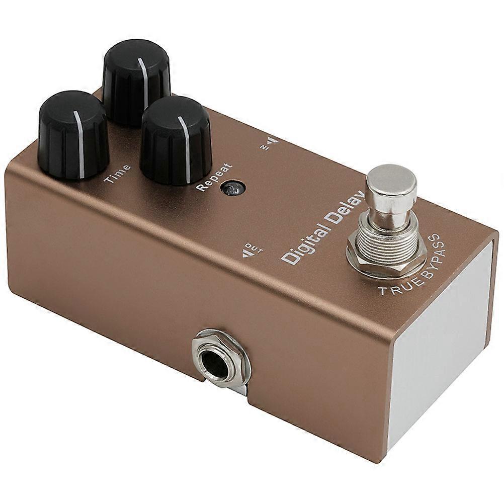 2Pcs Electric Guitar Effects Pedal with Delay Effect for Guitar Enthusiasts Studio Recording 9.20X4.20X3.40cm
