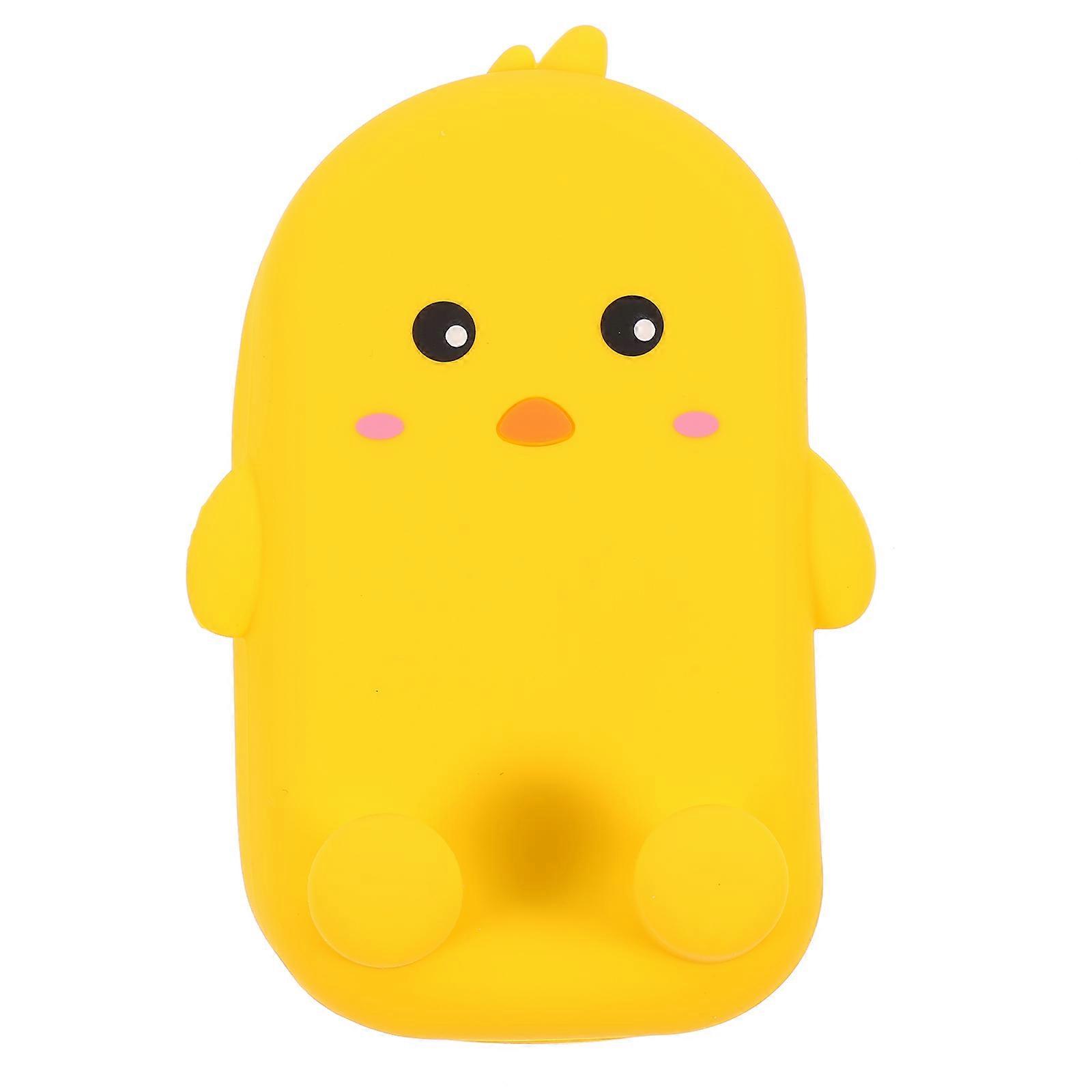 Adjustable Cell Phone Stand Holder Live Broadcasting Hands Free Watching Simple Design Yellow 1Pcs