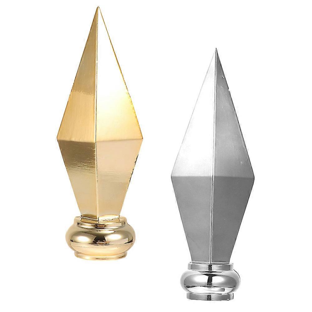 Decorative Flagpole Head Aluminum Alloy Flag Topper for Flag 4Pcs