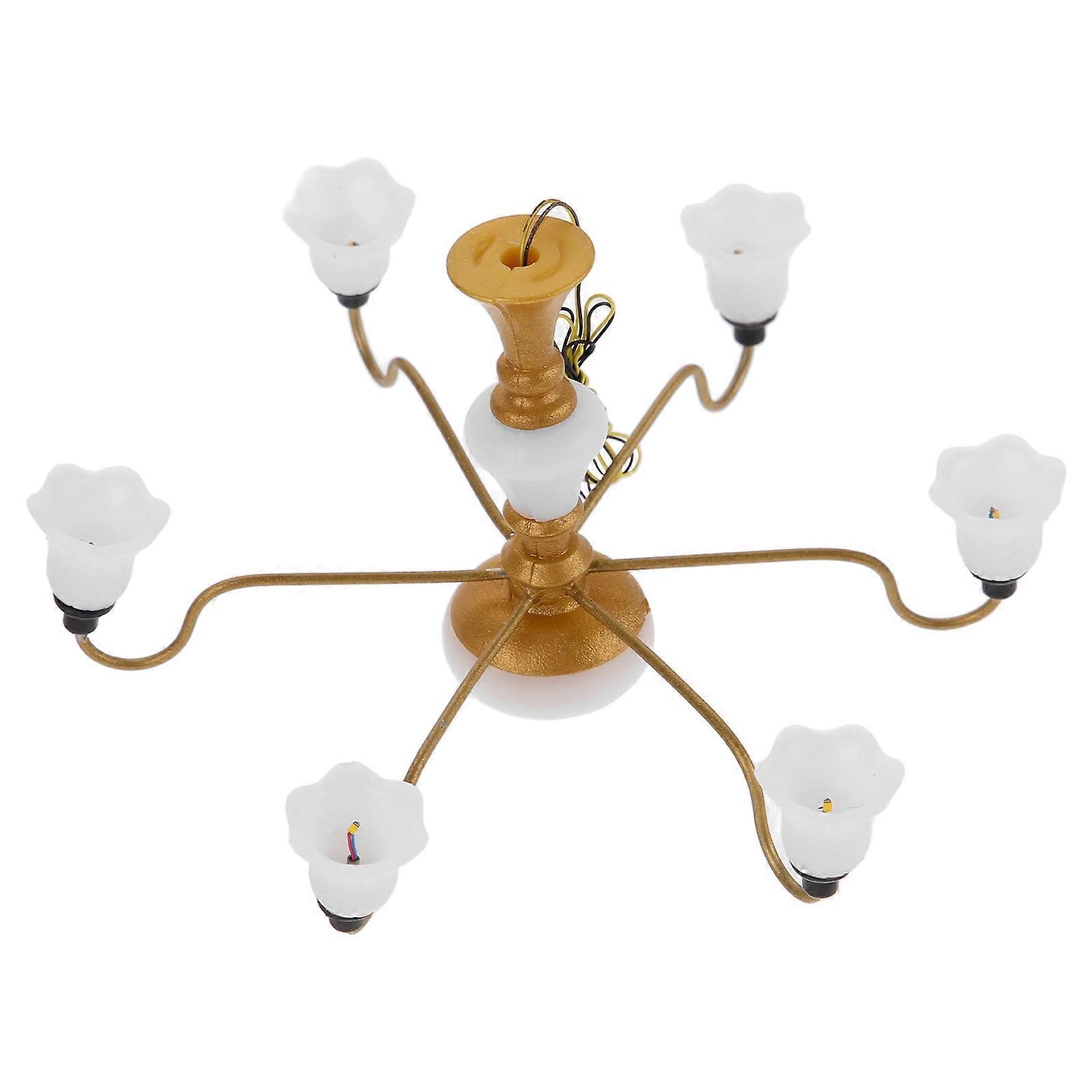 Tiny House Lamp Miniature Light for Decoration 2Pcs