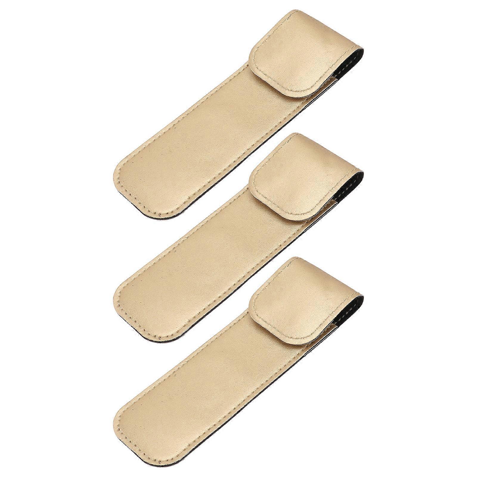 Tweezers Holder For Eyelash Extensions 3Pcs Rectangular PU Storage Solution For Professionals