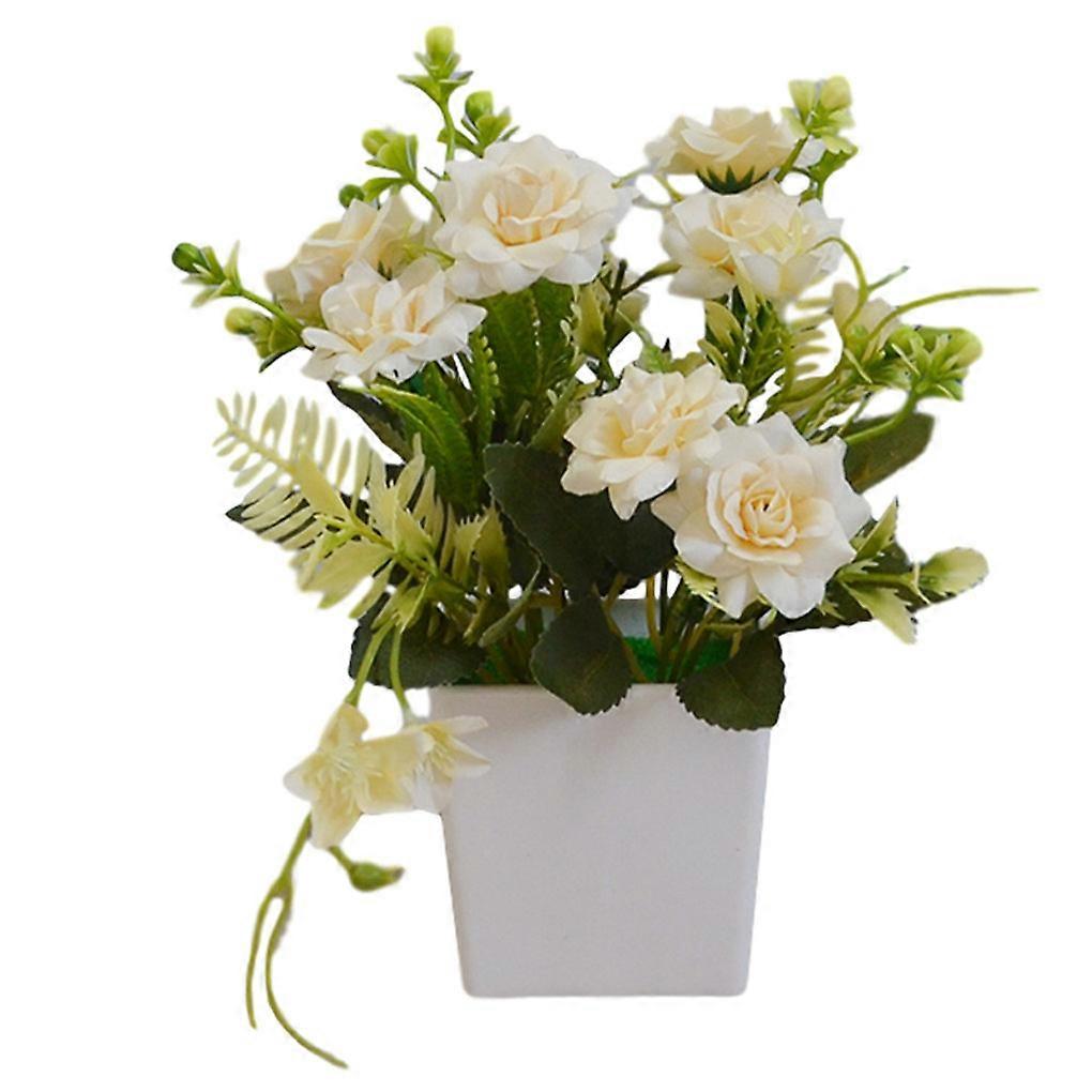 Mesterséges cserepes virág, élethű szövetvirág, műanyag virágcserép szimulációs dekoráció