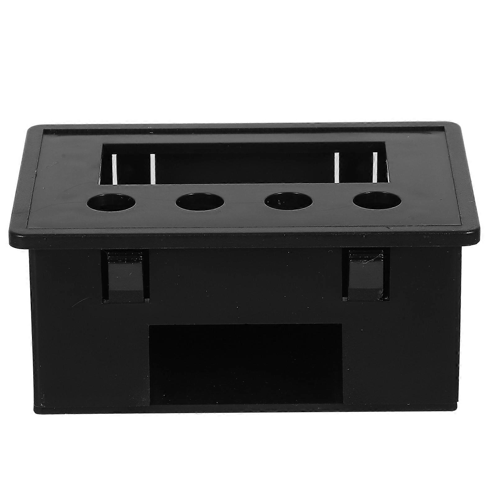 Black Plastic Industrial Text Enclosure for Control Applications 3Pcs