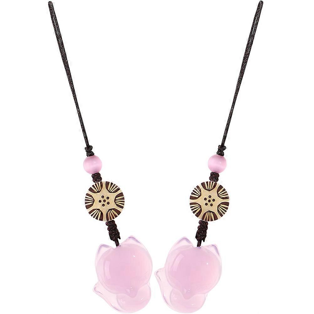 Phone Case Chain Fox-Shaped Pendant for Hanging Decor 4Pcs